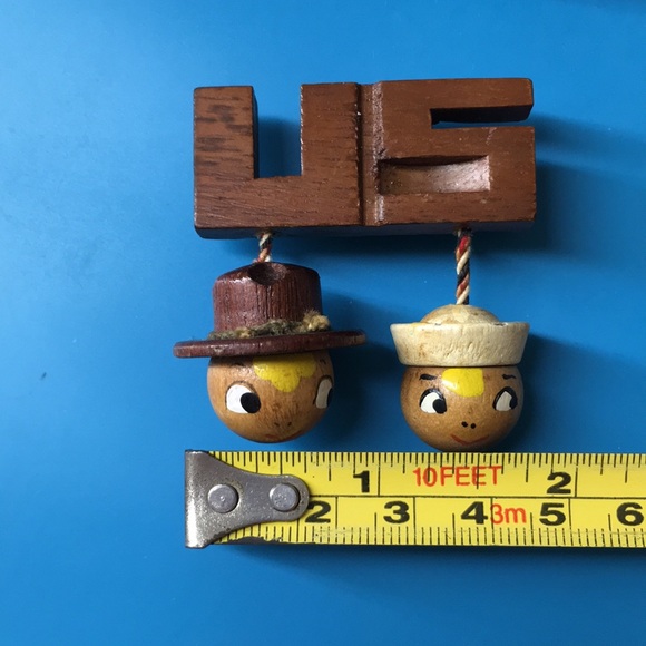 🖤Vtg NAVY SWEETHEART PIN BROOCH - Picture 10 of 10